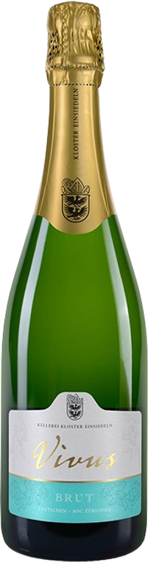 Bottiglia di Vivus Extra dry Leutschen AOC Zürichsee di Kloster Einsiedeln