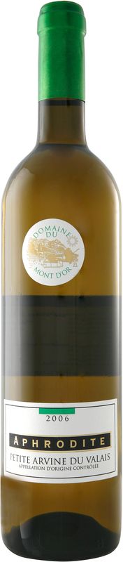 Bottle of Petite Arvine du Valais AOC Aphrodite from Domaine du Mont d'Or