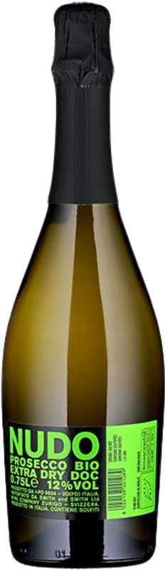 Bottle of Prosecco Extra Dry Nudo Verde DOC Bio from Gino Fasoli