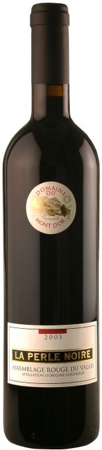 Image of Domaine du Mont d'Or La Perle Noire Assemblage Rouge du Valais AOC - 37.5cl - Wallis, Schweiz bei Flaschenpost.ch