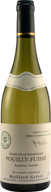 Bottiglia di Blanc Pouilly-Fuisse AOC di Moillard-Grivot