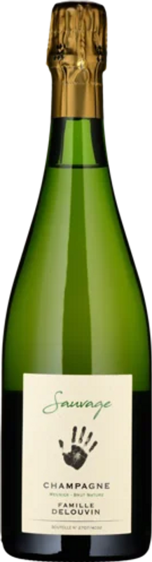 Flasche Champagne Sauvage Brut Nature AC (17/18/19) von Delouvin Nowack