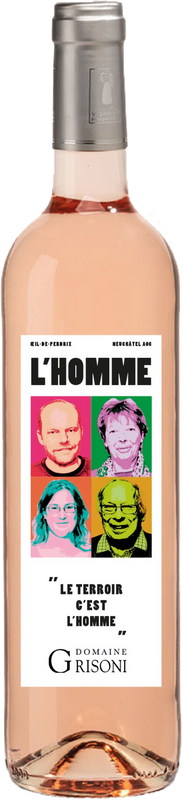 Flasche L'Homme Oeil-de-Perdrix Neuchâtel AOC von Domaine Grisoni
