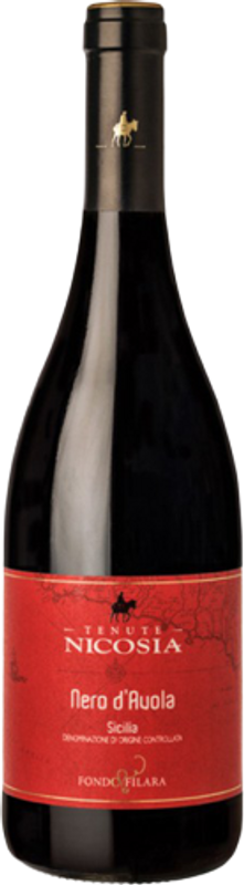 Bottle of Nero D'Avola DOC Fondo Filara from Tenute Nicosia