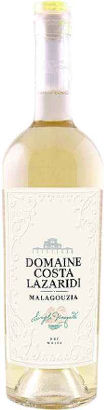 Bottiglia di Malagousia Protected Geographical indication Drama di Domaine Costa Lazaridi