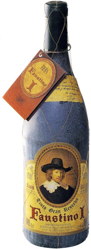 Bottiglia di Faustino I Gran Reserva Rioja di Bodegas Faustino