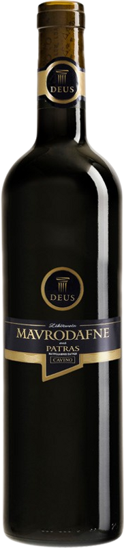 Bottiglia di Deus Mavrodaphne of patra di Cavino