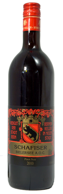 Image of Rebgut der Stadt Bern Schafiser Pinot Noir - 75cl - Neuenburg, Schweiz bei Flaschenpost.ch