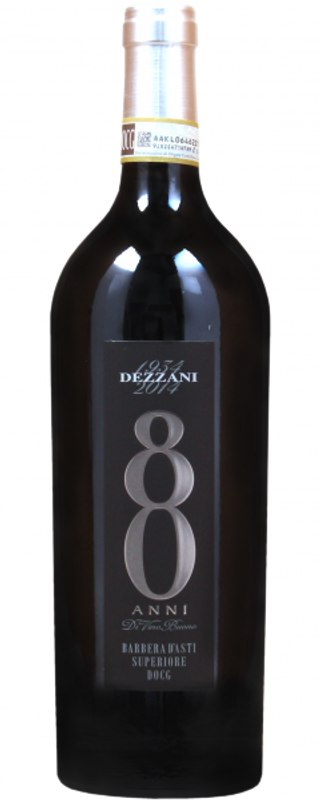 Bottiglia di Barbera d'Asti Superiore DOCG 80 Anni di Dezzani