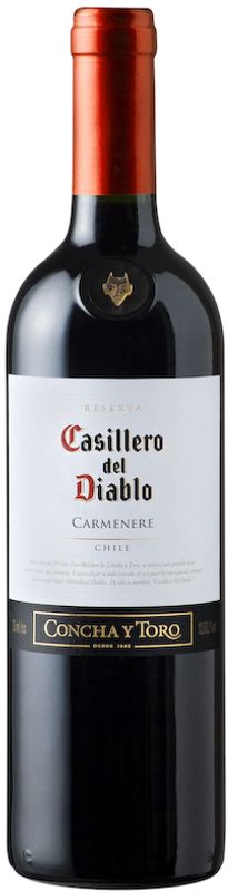 Bouteille de Carmenere Casillero del Diablo de Concha y Toro