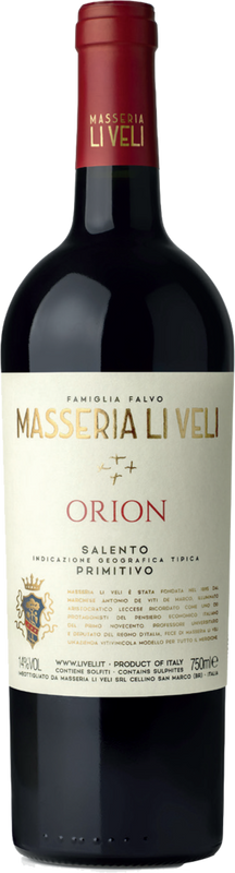 Bottle of Primitivo Orion Salento IGT from Li Veli