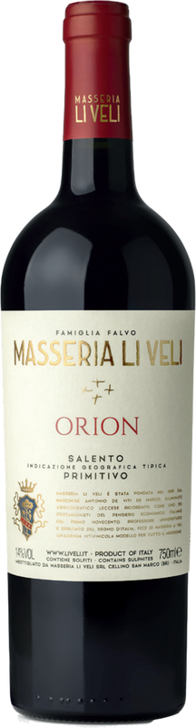 Bouteille de Primitivo Orion Salento IGT de Li Veli