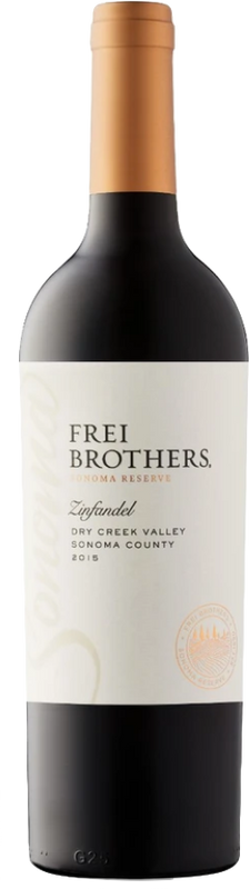 Bottiglia di Sonoma Reserve Zinfandel Dry Creek Valley di Frei Brothers