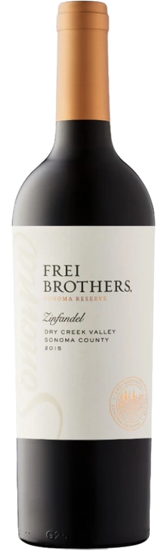 Bouteille de Sonoma Reserve Zinfandel Dry Creek Valley de Frei Brothers