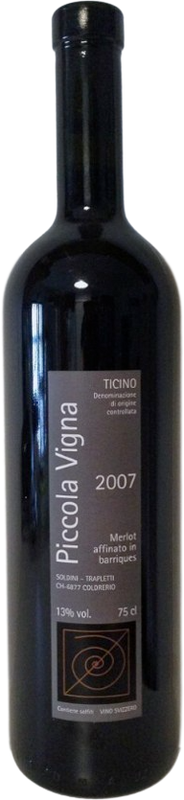 Bottiglia di Ticino DOC Merlot Barrique di Piccola Vigna