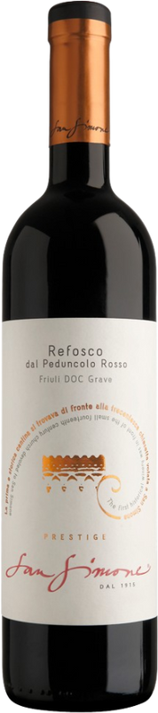 Bottle of Prestige Refosco dal Peduncolo Friuli Grave DOC from San Simone
