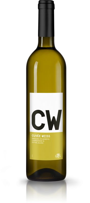 Bottle of CW Cuvee Weiss from GVS Schachenmann