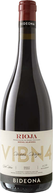 Bottiglia di Villabuena V1BN4 Bideona Vinos de Pueblo Rioja Alavesa DOCa di Península Vinicultores