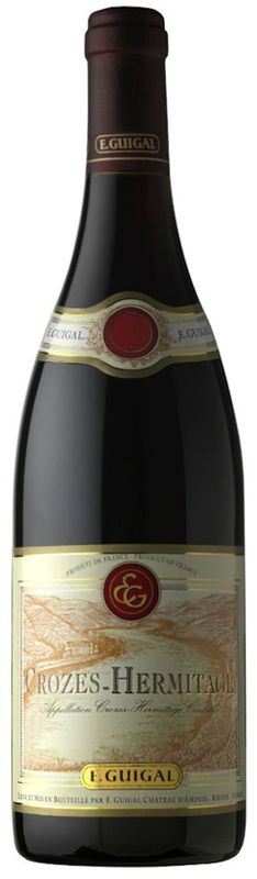 Bouteille de Crozes-Hermitages AC rouge de Guigal