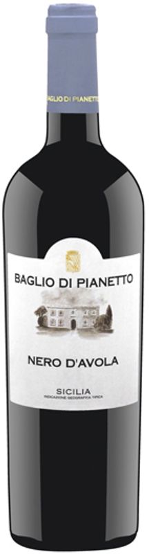 Bottle of Nero d'Avola IGT from Baglio di Pianetto