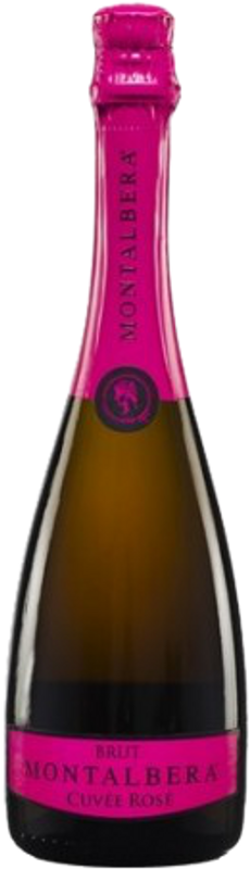 Flasche Le Bollicine Rosè Metodo Martinotti Brut von Montalbera