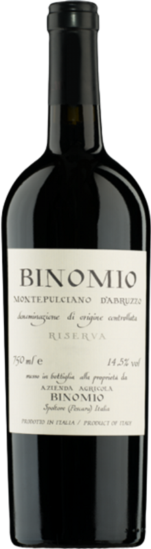 Bottle of Montepulciano d'Abruzzo DOC Binomio Riserva from Fattoria La Valentina