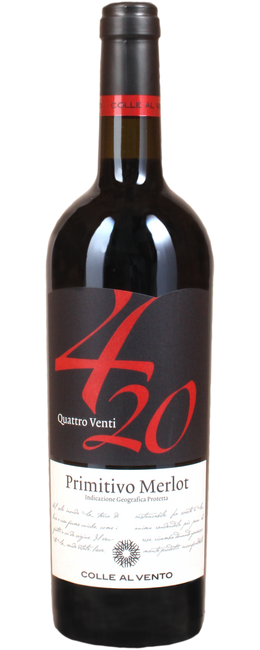 Image of Alibrianza Colle al Vento 4/20 Primitivo Merlot Puglia IGP - 75cl - Apulien, Italien bei Flaschenpost.ch