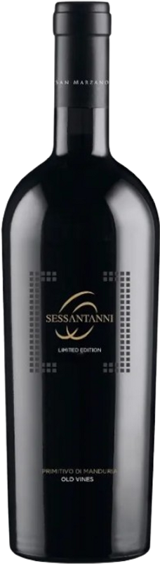 Bottle of Primitivo di Manduria DOP Sessantanni Limited Edition from Cantine San Marzano