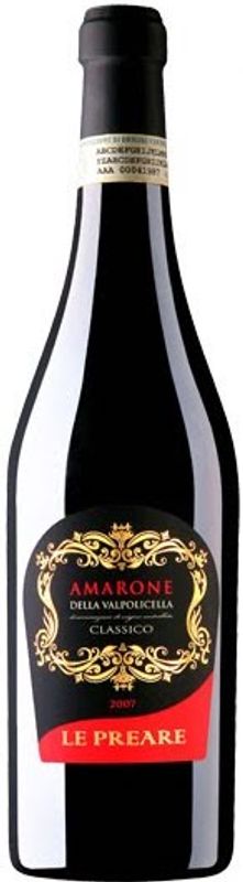 Bottiglia di Valpolicella Amarone Classico DOC Le Preare di Cantina Valpolicella Negrar