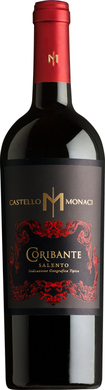 Bottiglia di Coribante Rosso Salento IGP di Castello Monaci