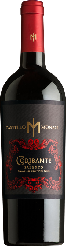 Bouteille de Coribante Rosso Salento IGP de Castello Monaci