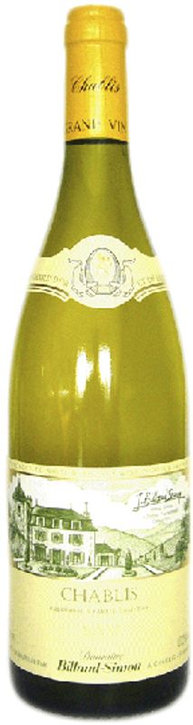 Bouteille de Chablis a.c. de Domaine Billaud-Simon