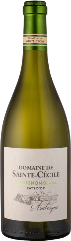 Bottle of Sauvignon Blanc Vin de pays d'Oc from Domaine Sainte Cécile