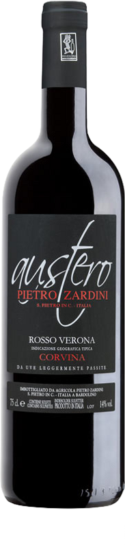 Bottiglia di Corvina Igp Austero Rosso Veronese di Pietro Zardini