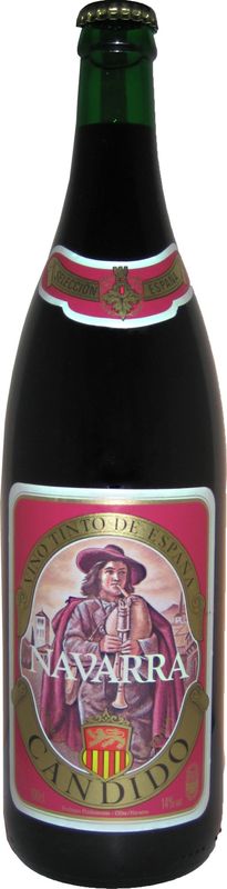 Bottle of Cándido Tinto Navarra DO from Bodegas Piedemonte