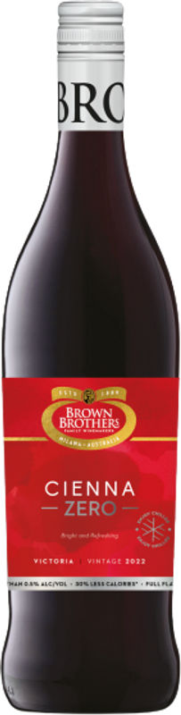 Bottiglia di Cienna Zero entalkoholisiert di Brown Brothers