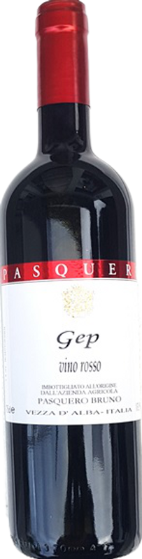 Bottle of Gep Vino Rosso VDT from Bruno Pasquero