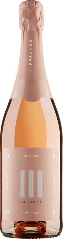 Bottiglia di III Freunde Pinot Noir Rosé Sekt di Drei Freunde Weine