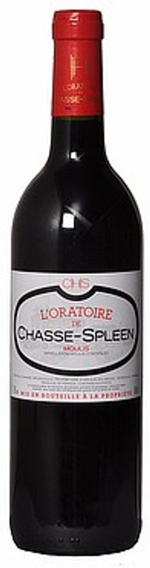 Bouteille de L'Oratoire de Chasse Spleen AOC de Château Chasse Spleen