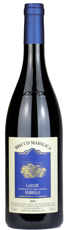 Bottle of Nebbiolo Langhe DOC from Bricco Maiolica