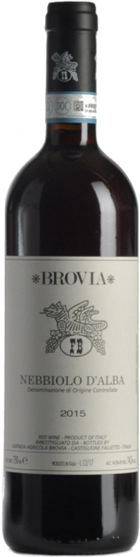 Bottiglia di Nebbiolo d'Alba DOC di Brovia