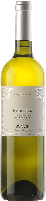 Bouteille de Brulefer Fendant de Sion de Charles Bonvin Fils