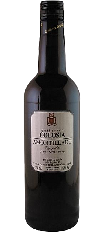 Bottle of Sherry Amontillado from Gutiérrez-Colosia
