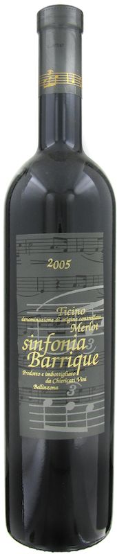 Bouteille de Sinfonia Merlot del Ticino DOC de Chiericati