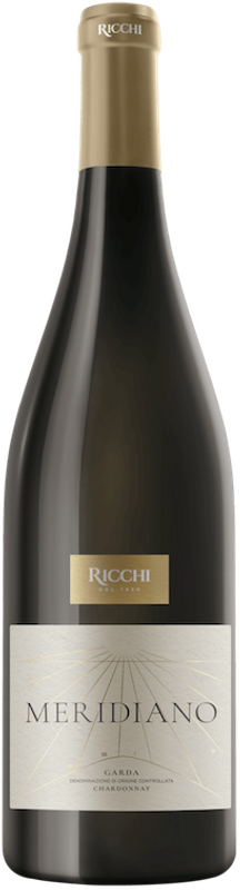 Bottle of Meridiano Chardonnay Garda DOC from Azienda Agricola Ricchi