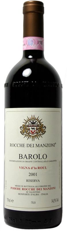 Bottle of Barolo DOCG Vigna d'la Roul from Rocche dei Manzoni