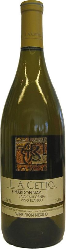 Bottle of Chardonnay Baja California Mexico from Vinicola L.A. Cetto