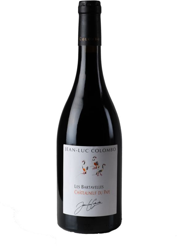 Flasche Chãteauneuf du Pape Les Bartavelles AOP von Jean-Luc Colombo