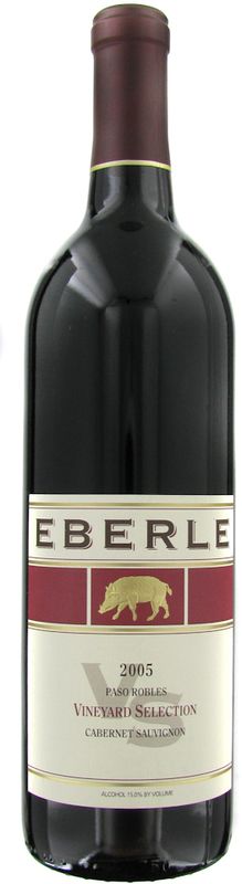 Bottle of Vineyard Selection Cabernet Sauvignon from Eberle Winery