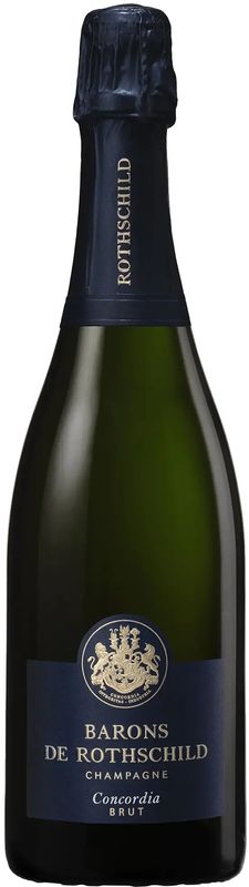 Bottle of Champagne Brut Concordia New Label from Baron Philippe Rothschild
